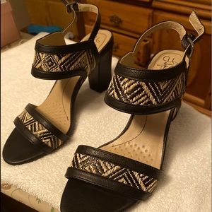 Black and tan sandals, New